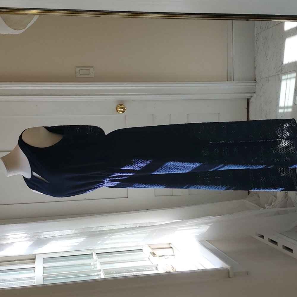 Adrianna Papell, Size 10, Navy Blue,  long dress